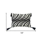 13" X 18" Black and White Throw Pillow with Tassels