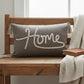 13" X 20" Gray and White Home Throw Pillow with Tassels