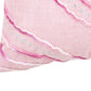 13" X 20" Pink and White Throw Pillow with Tassels