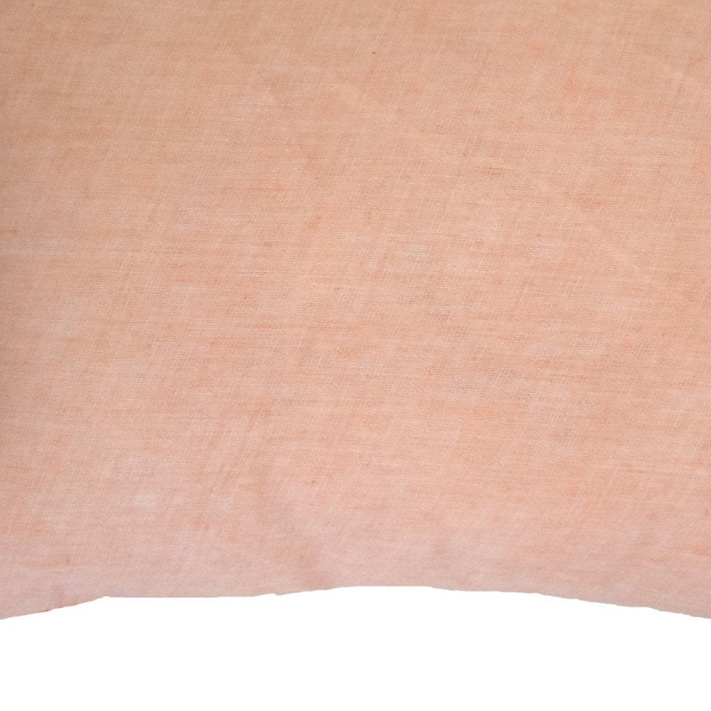 13" X 20" Coral Throw Pillow with Tassels