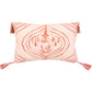 13" X 20" Coral Throw Pillow with Tassels