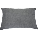 13" X 20" Gray and White Throw Pillow
