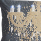 13" X 20" Gray and White Throw Pillow