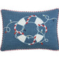 13" X 18" Blue and White Christmas Throw Pillow