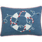 13" X 18" Blue and White Christmas Throw Pillow
