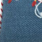 13" X 18" Blue and White Christmas Throw Pillow