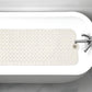 40" Beige Latex Bubbles Non Slip Shower Mat