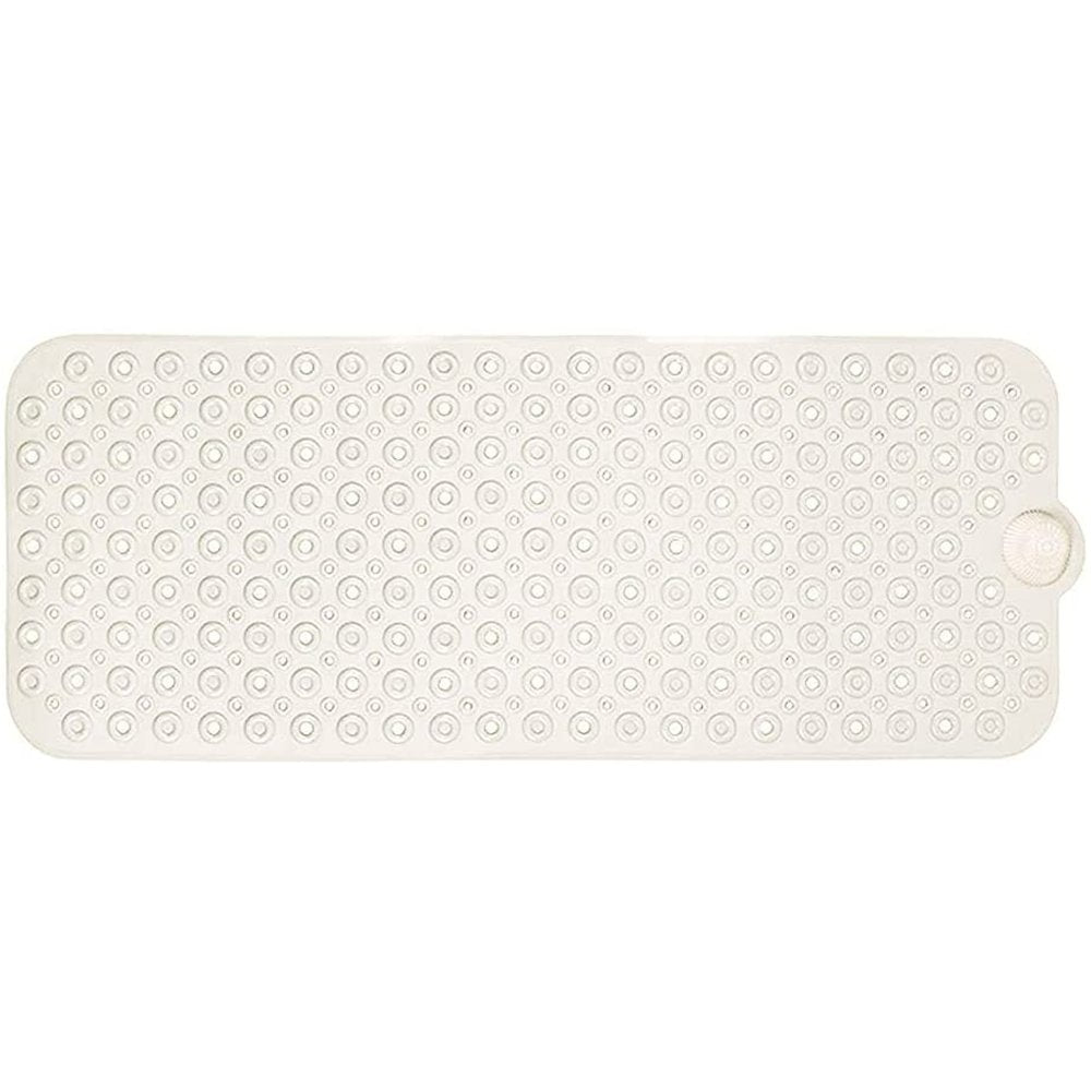 40" Beige Latex Bubbles Non Slip Shower Mat