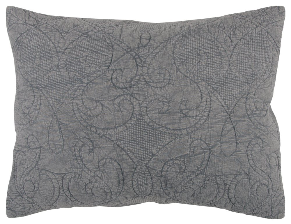 Gray Damask King Quilt
