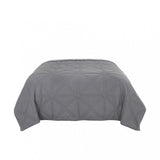 Gray Geometric King Quilt