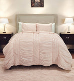 Pink Geometric Queen Quilt