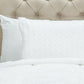 White Geometric King Quilt