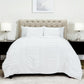 White Geometric King Quilt