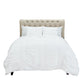 White Geometric King Quilt