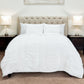 White Geometric Twin Quilt