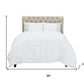 White Geometric Twin Quilt