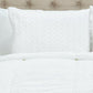 White Geometric Twin Quilt
