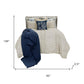 Ivory Geometric King Quilt