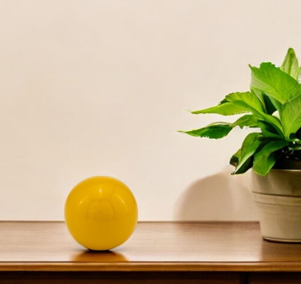 3" Silver Metal Decorative Orb