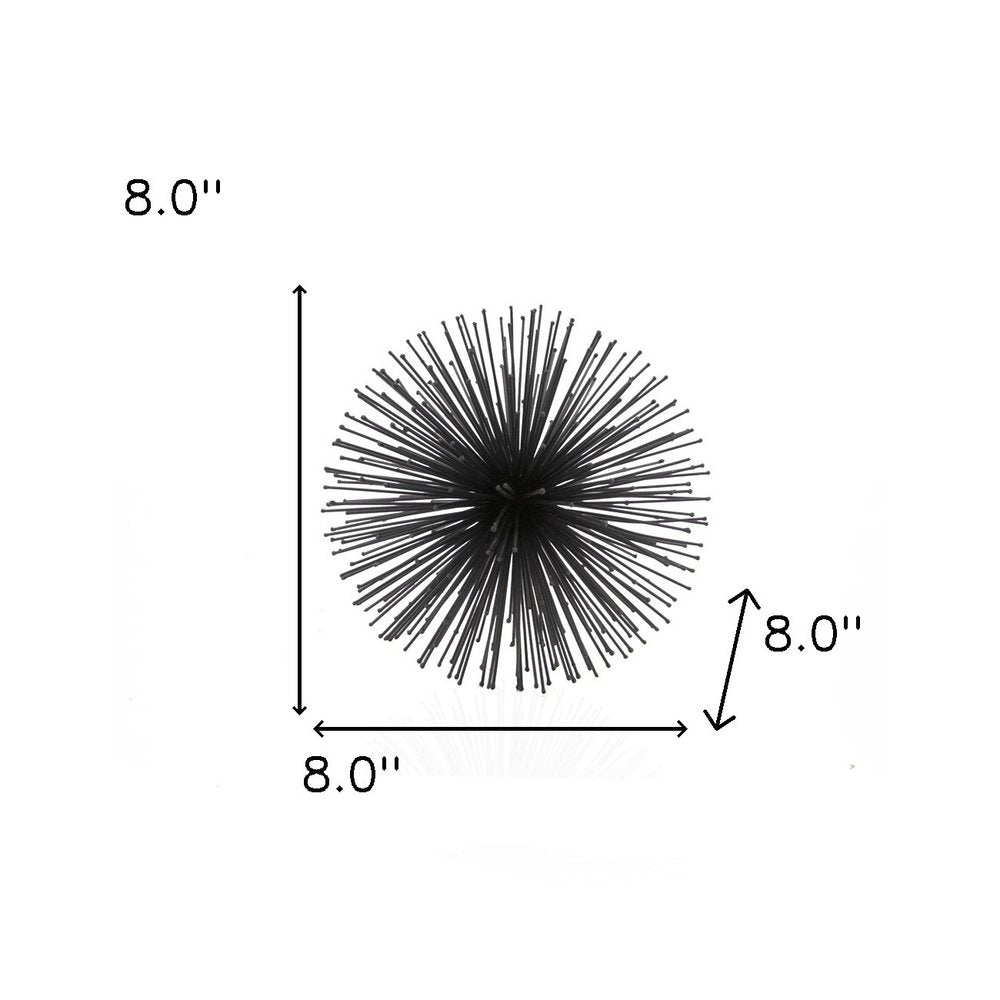 10" Antique Gold Finish Large Urchin Sphere