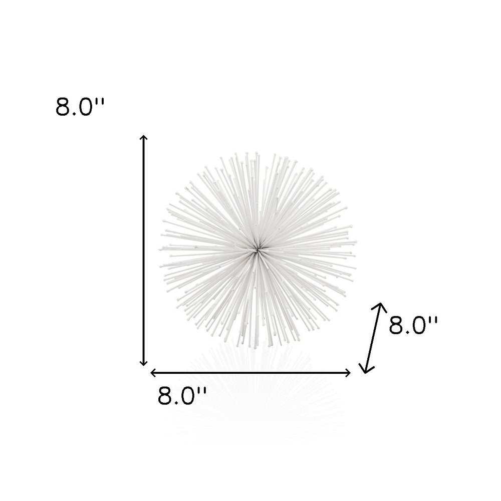 10" Antique Gold Finish Large Urchin Sphere