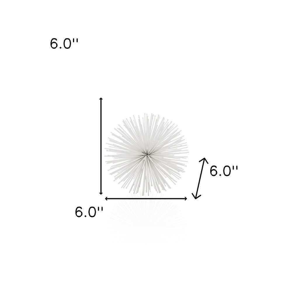 10" Antique Gold Finish Large Urchin Sphere