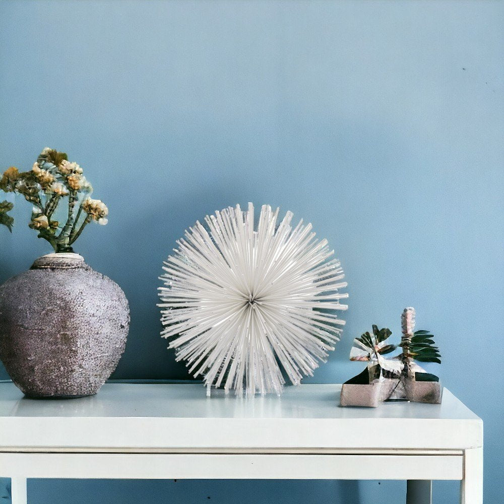 10" Antique Gold Finish Large Urchin Sphere