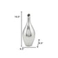 16" Silver Bud Aluminum Table Vase