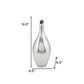 16" Silver Bud Aluminum Table Vase