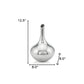 13" Silver Bud Aluminum Table Vase