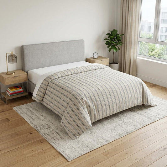 Natural King Linen 300 Thread Count Dry Clean Only Duvet Cover