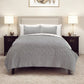Gray Polka Dots Queen Quilt