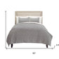 Gray Polka Dots Queen Quilt