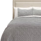 Gray Polka Dots Queen Quilt