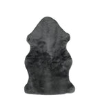 36" X 24" Charcoal Faux Fur Throw Blanket