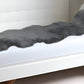 72" X 24" Charcoal Plain Weave Sheepskin Throw Blanket