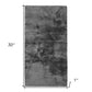 60" X 30" Charcoal Plain Weave Sheepskin Throw Blanket