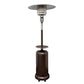 48000 BTU Bronze Steel Propane Cylindrical Pole Standing Patio Heater