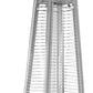 41000 BTU Black Steel Propane Triangular Pyramid Standing Patio Heater