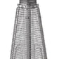 9500 BTU Bronze Steel Propane Triangular Pyramid Tabletop Patio Heater