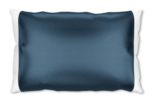 Blue Silk Open Ended Pillowcase