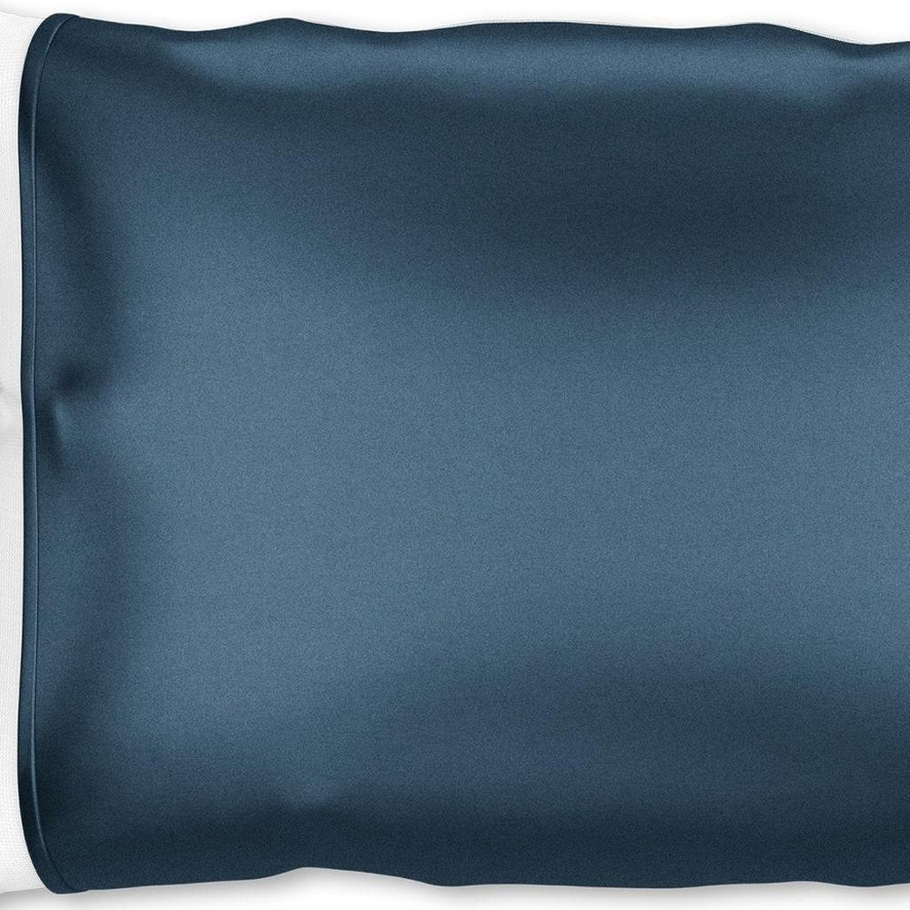 Blue Silk Open Ended Pillowcase