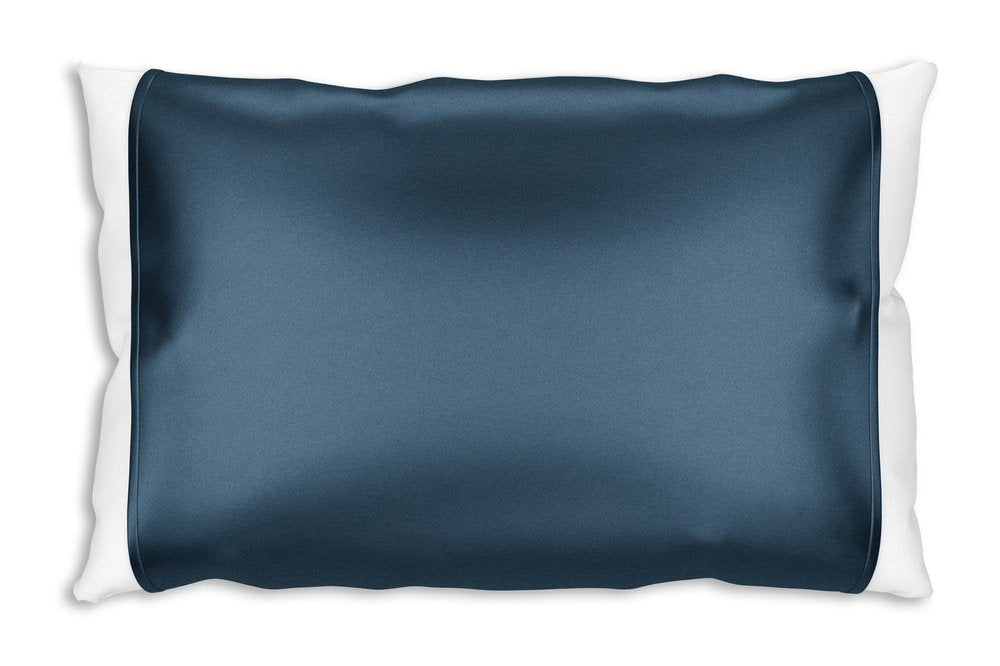 Blue Silk Open Ended Pillowcase