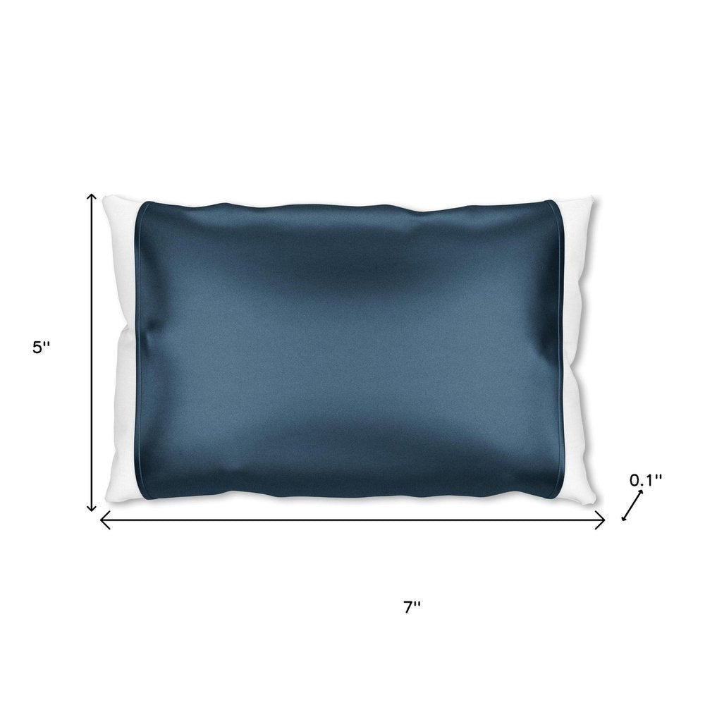 Blue Silk Open Ended Pillowcase