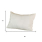 Set of Two 12" X 20" White Lumbar Throw Pillow Covers