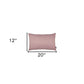 Set of Two 12" X 20" Light Pink Throw Pillow Covers