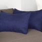 Set of Two 12" X 20" Sapphire Blue Lumbar Throw Pillow Covers