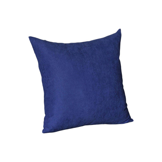 Set of Two 20" Navy Blue Fabric Throw Pillow Covers