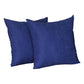 Set of Two 20" Navy Blue Fabric Throw Pillow Covers
