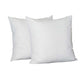 Set of Two 22" White Throw Pillow Covers